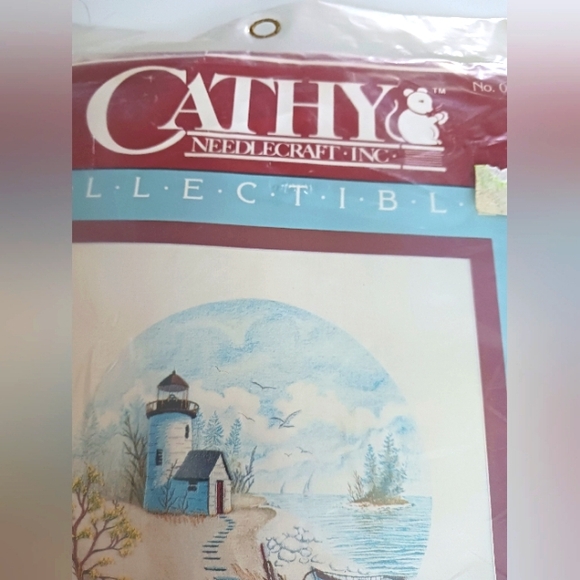 Cathy Needlecraft Kit Lighthouse Cove #514 Vintage Made in USA - Picture 3 of 6